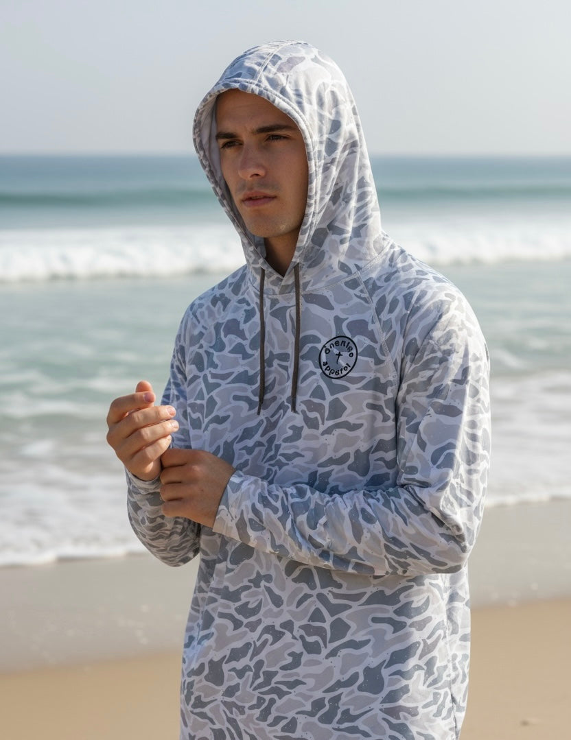 ONENINE Ice Camo Hooded Fishing Shirt