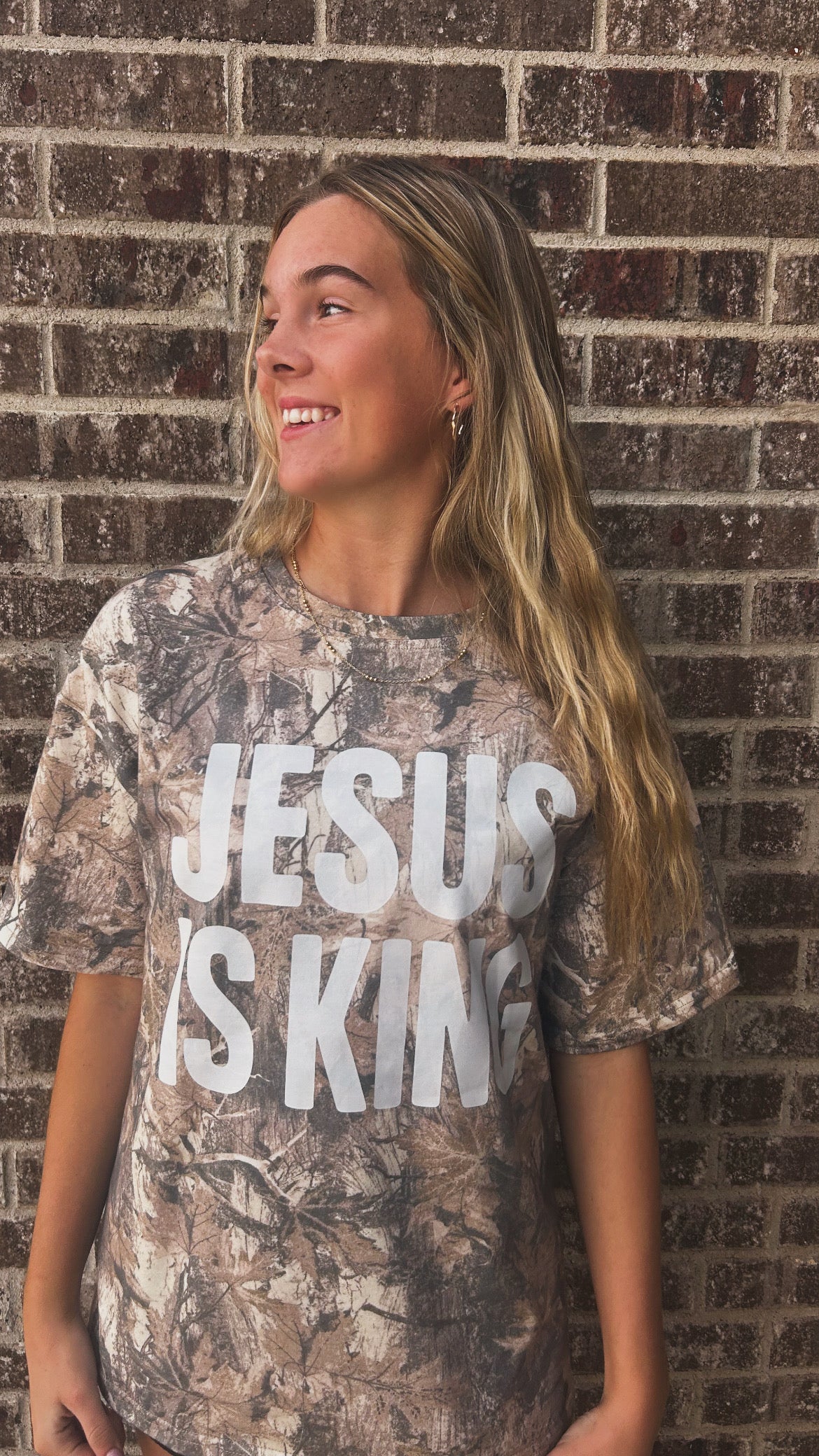 Jesus is King Camo Tee