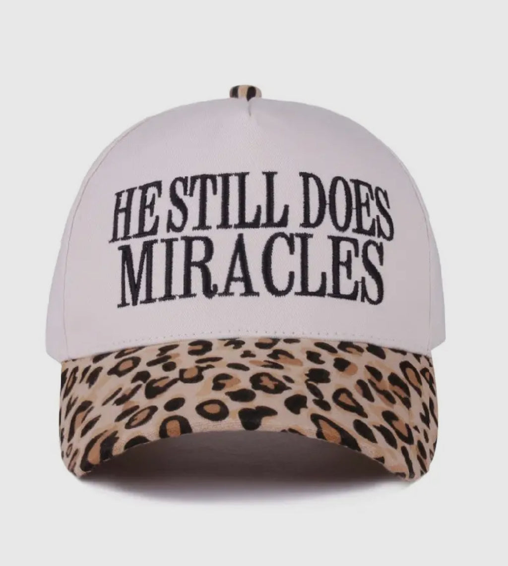 He Still Does Miracles Hat - Leopard