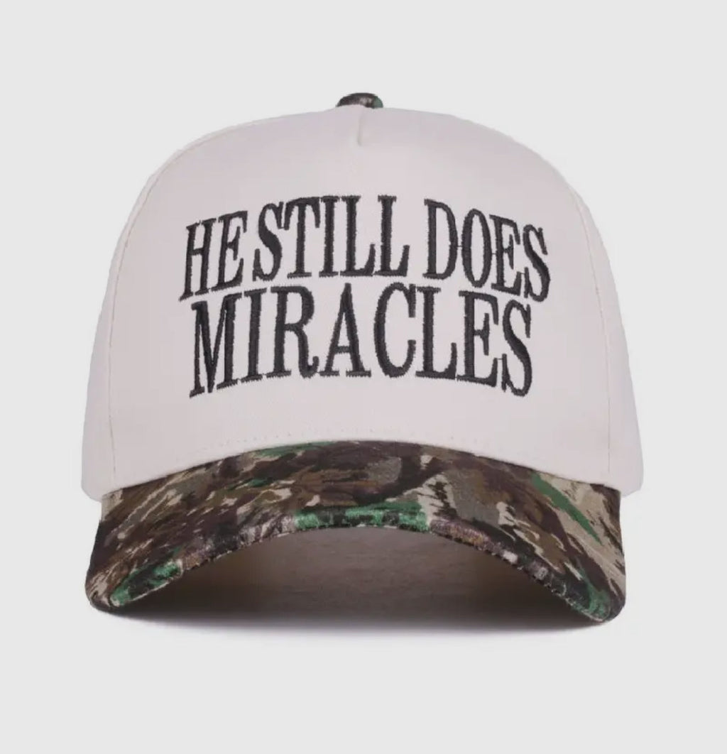 He Still Does Miracles Hat - Camo