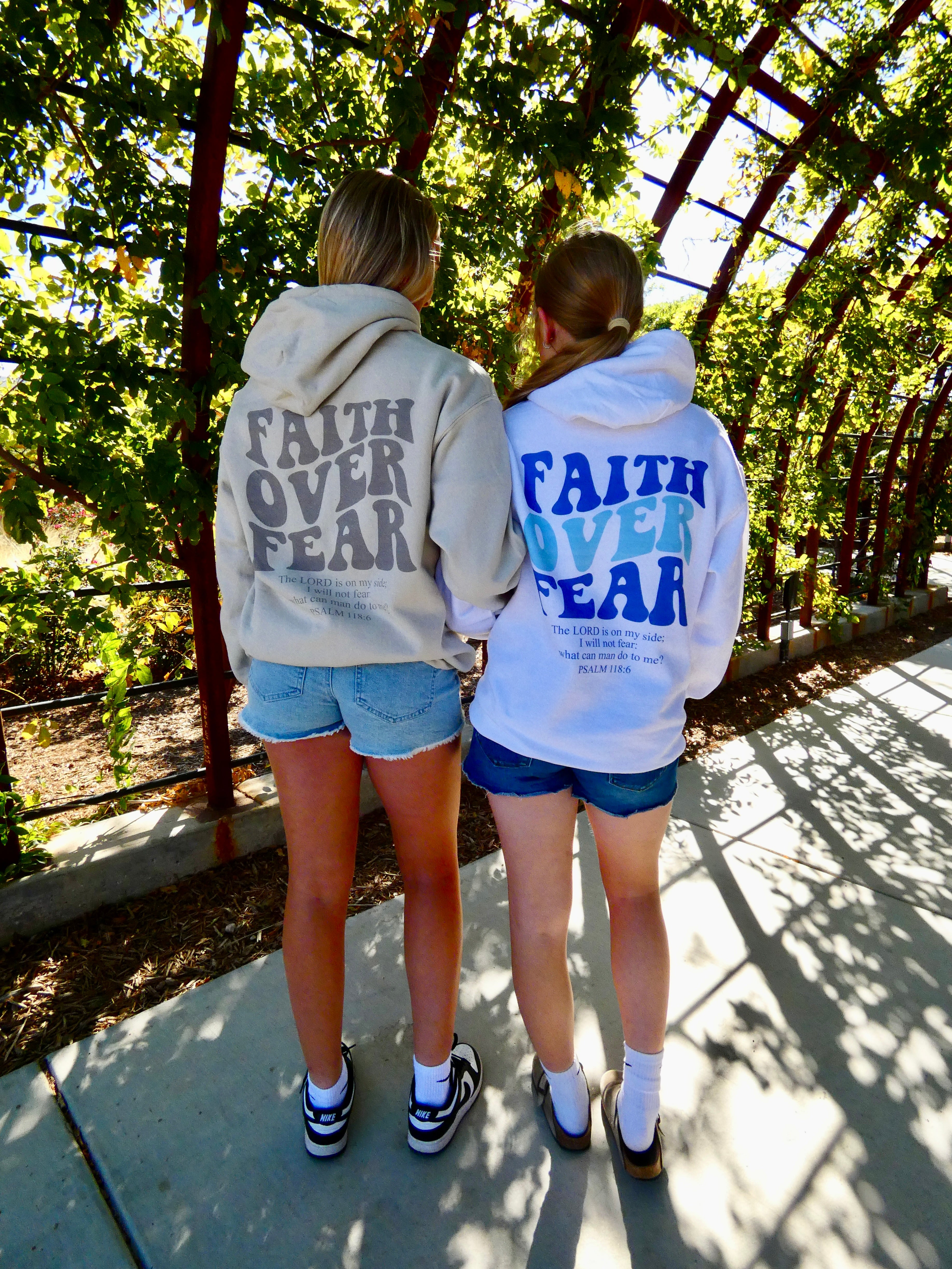 Faith Over Fear Hoodie - Sand