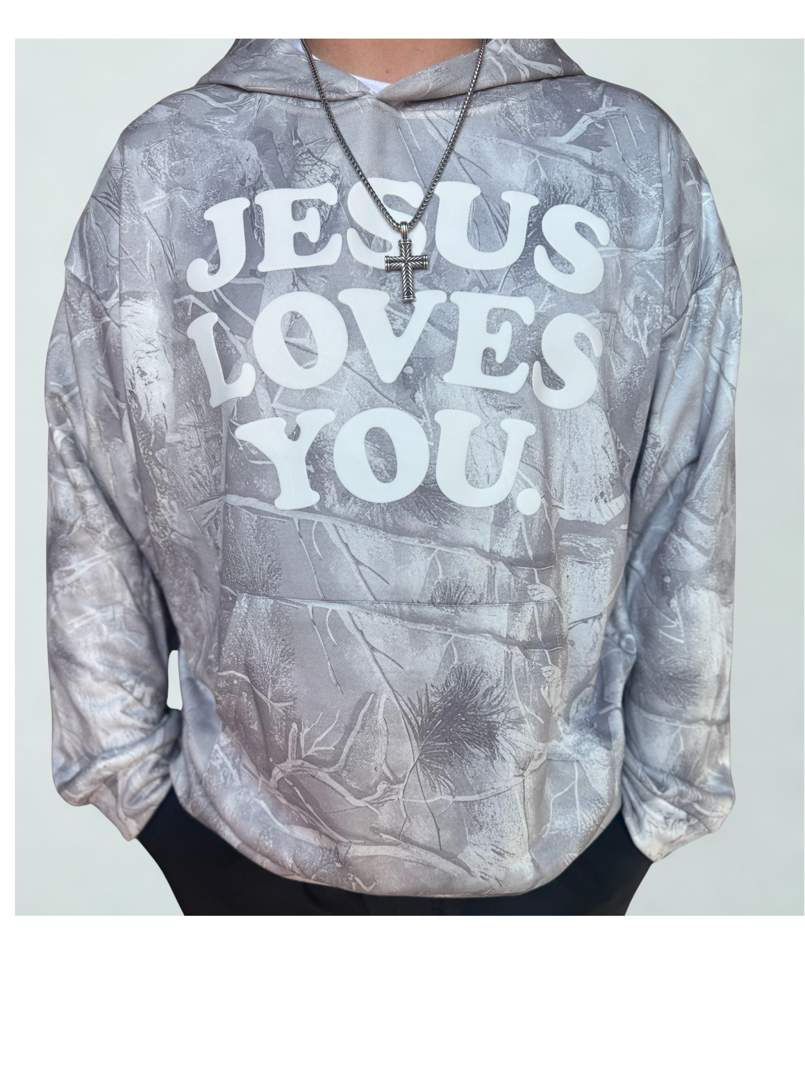 Jesus Loves You Camo Hoodie